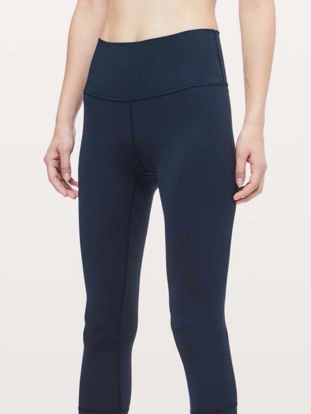 Lululemon Wunder Under Crop (Hi-Rise) *Full-On Luxtreme 23" True Navy size 4